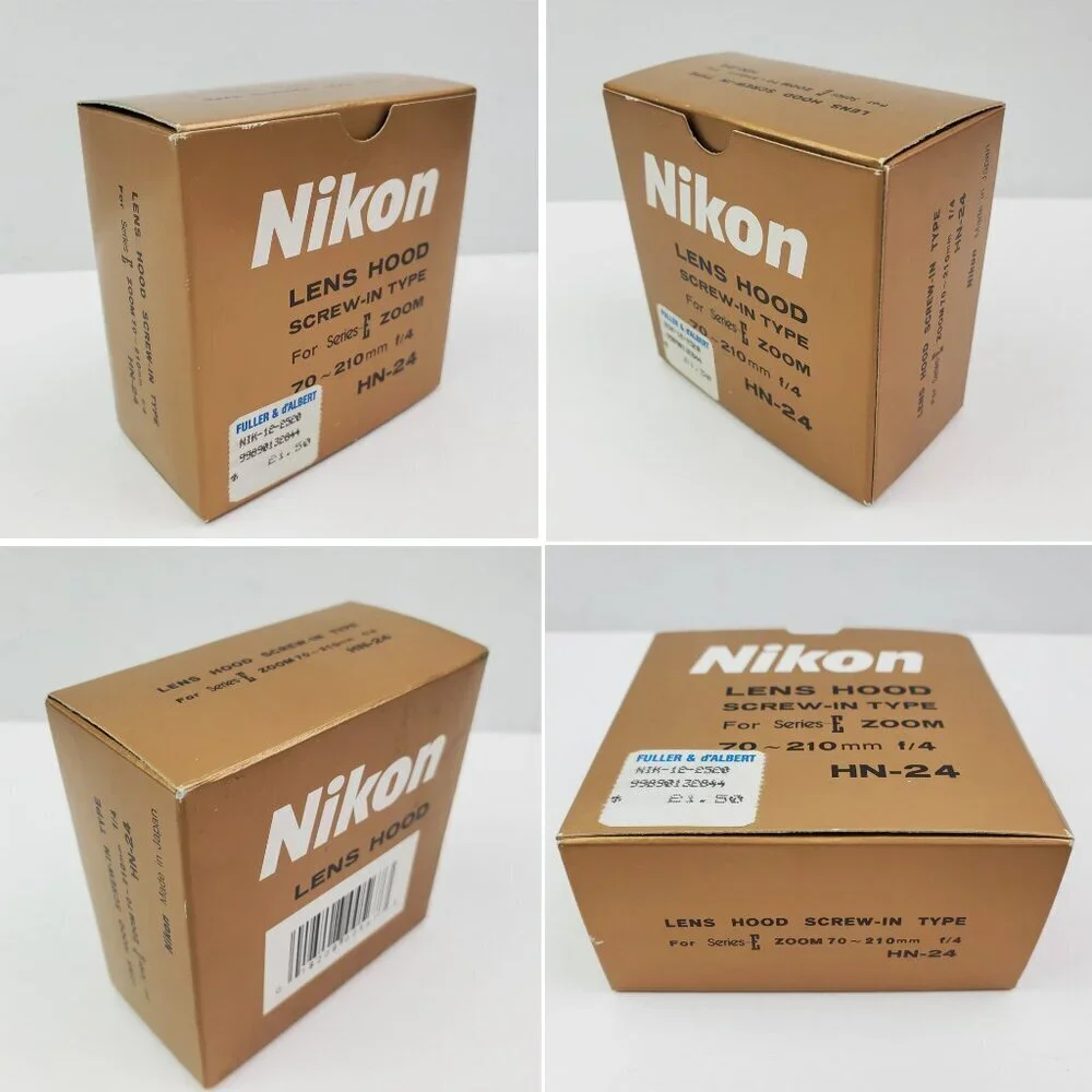 Nikon Lens Hood HN-24 Vintage Screw-In Type Series E Zoom 70-120mm f/4 Box NOS